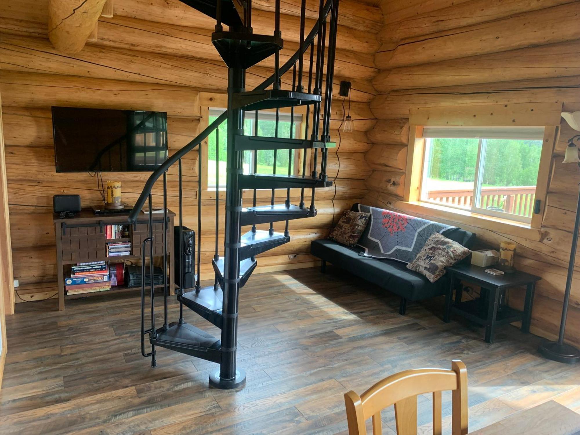 Secluded Log Cabin, 30 Min From Chena Hot Springs Pleasant Valley Eksteriør bilde